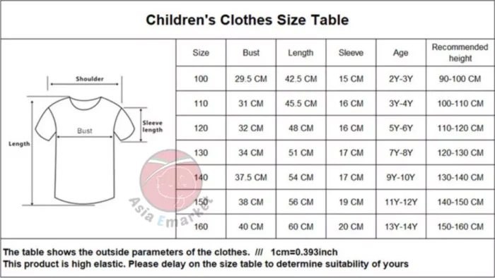 Children-shirt-size